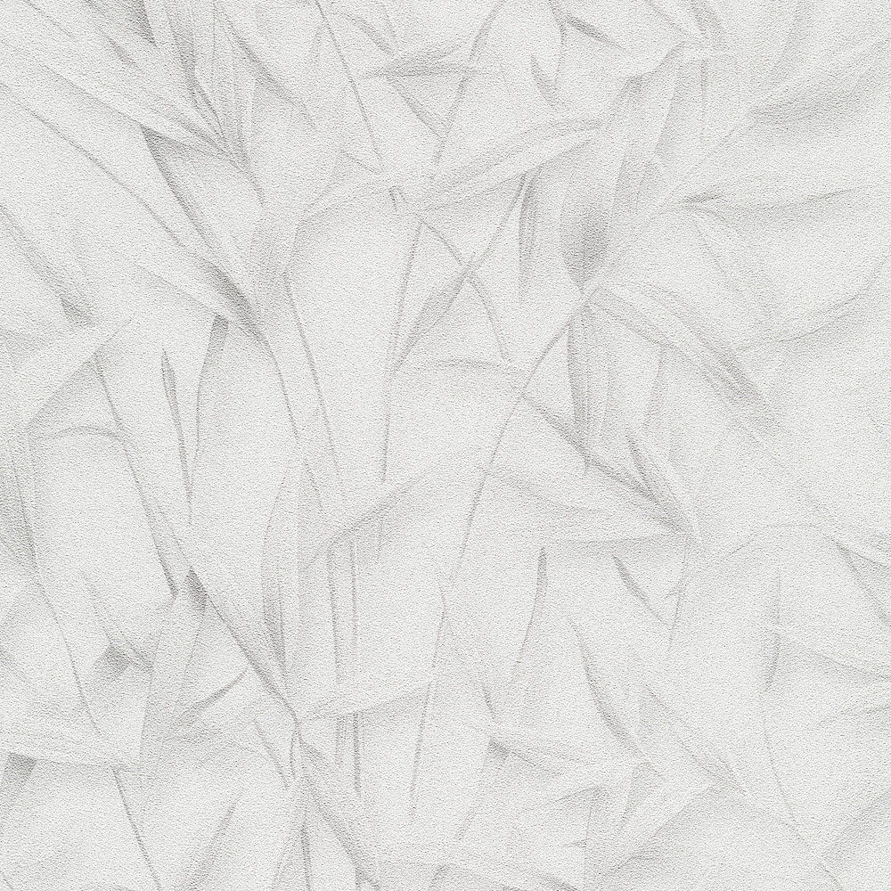 Dezente Vliestapete mit filigranem Gräserdesign