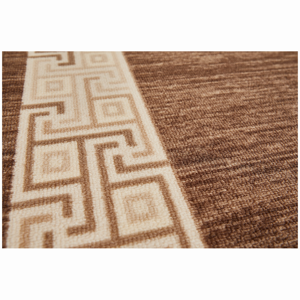 Läufer „Feldberg“ in Beige-Taupe mit klassischem Bordürenmuster
