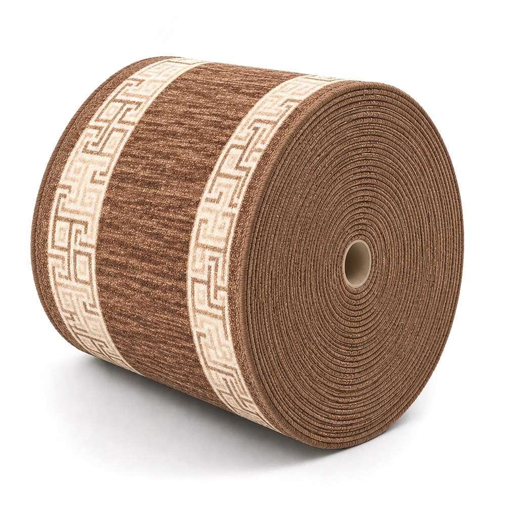 Läufer „Feldberg“ in Beige-Taupe mit klassischem Bordürenmuster