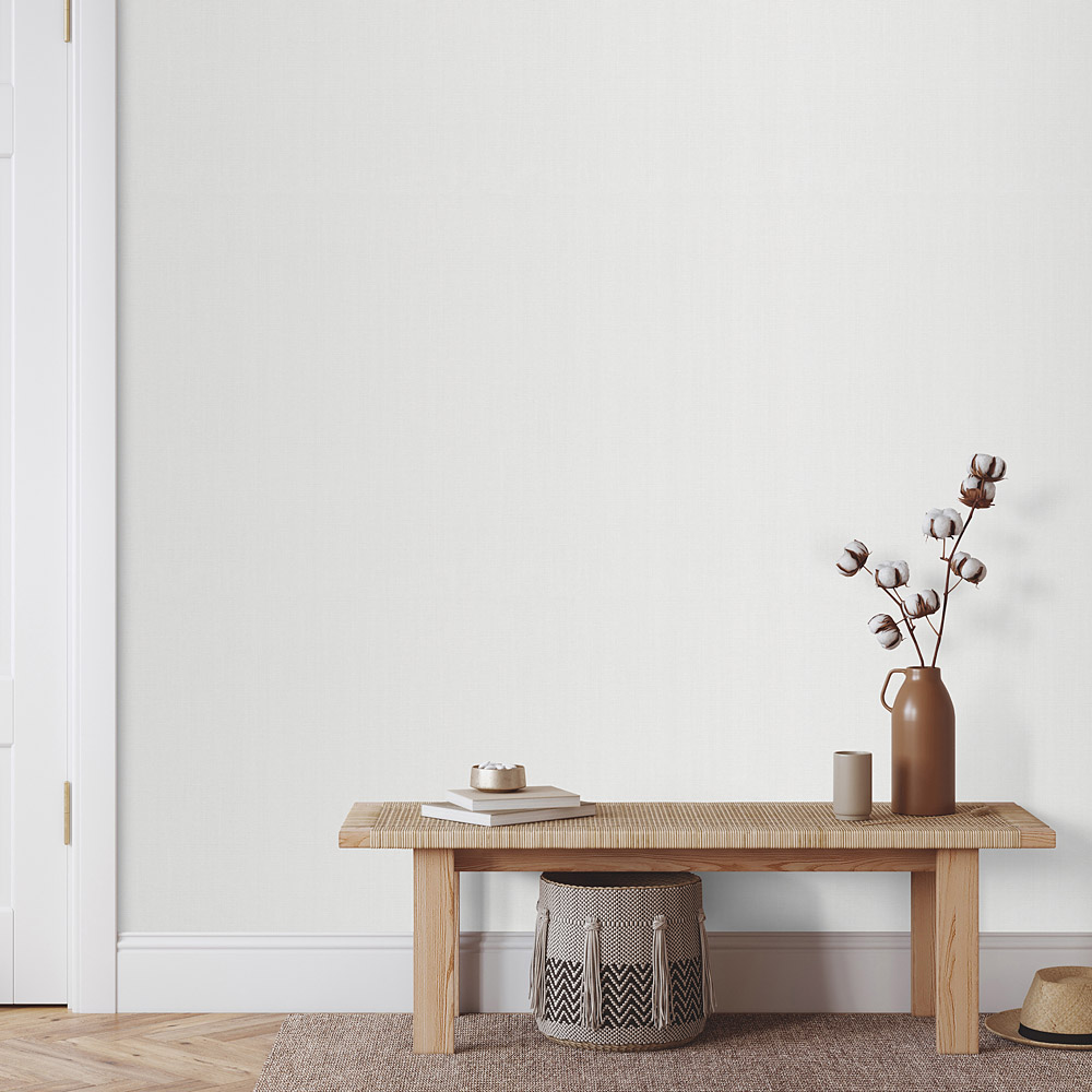 Zeitlose Uni-Vliestapete in sanftem Beige
