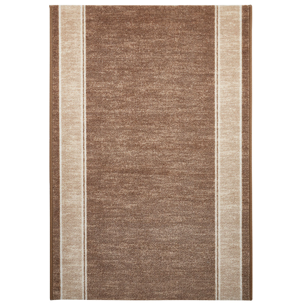 Läufer „Elbrus“ in Taupe mit zeitlosem Streifendesign