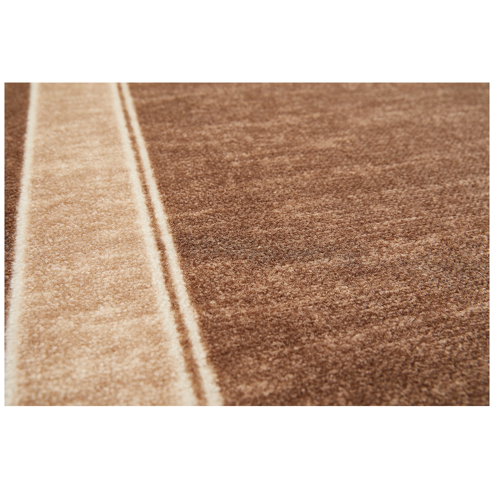 Läufer „Elbrus“ in Taupe mit zeitlosem Streifendesign