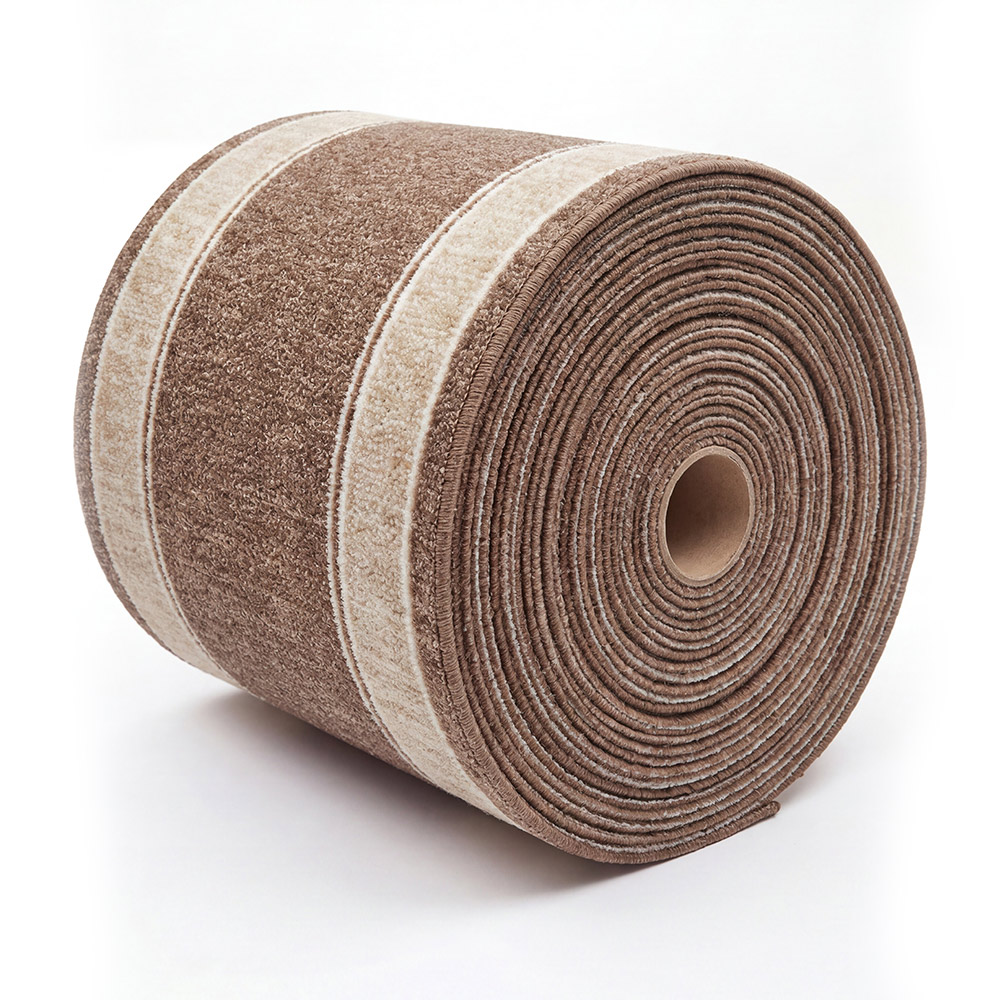 Läufer „Elbrus“ in Taupe mit zeitlosem Streifendesign