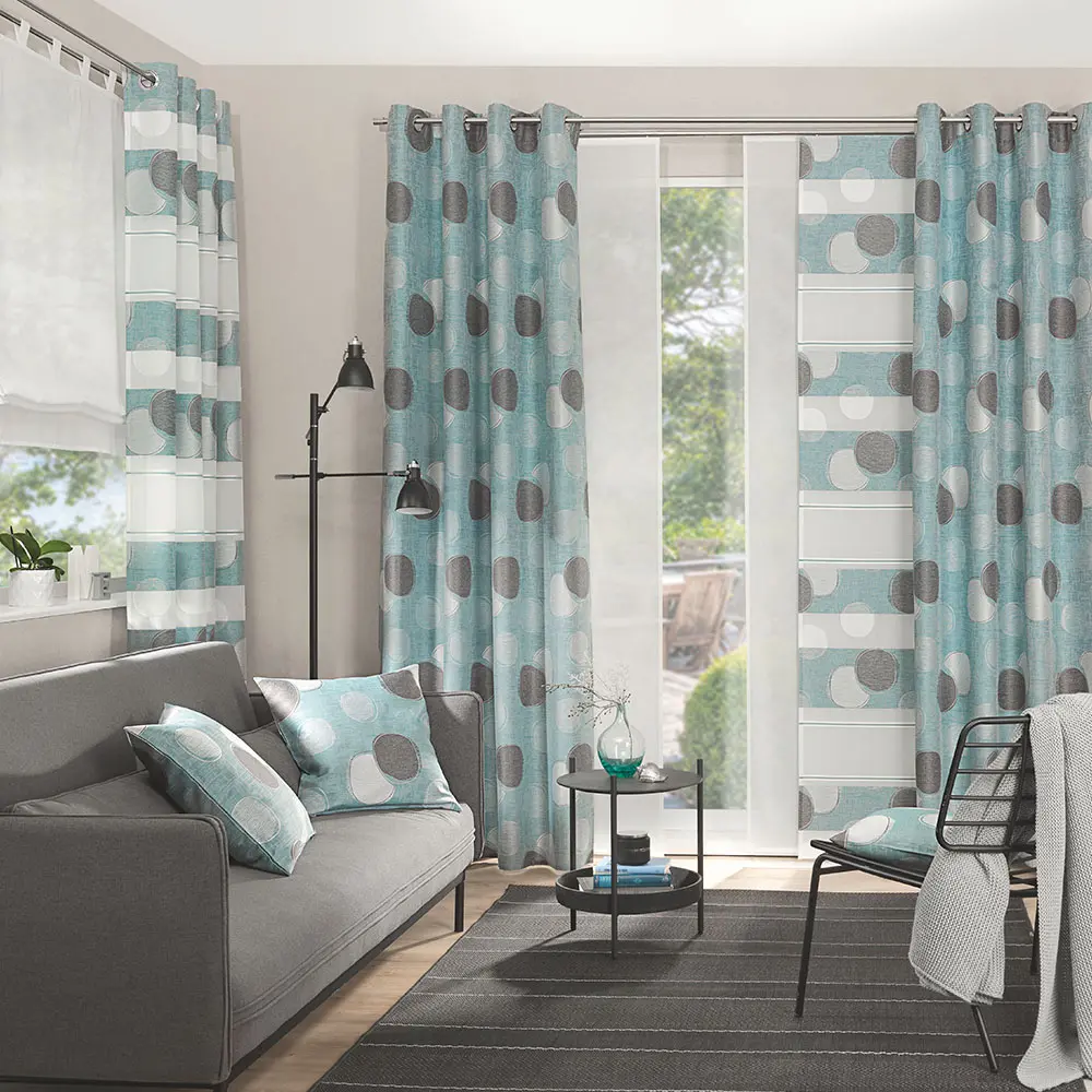 Ensemble aus Gardine und Vorhang für Ihren Wohnraum